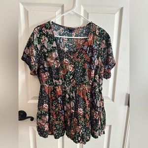 floral blouse